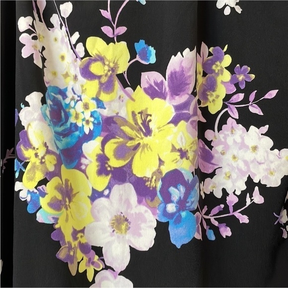 TORRID Black Floral Sheer Off Shoulder Blouse Boho Chic Size Woman’s 1X …Gothic - Picture 7 of 9